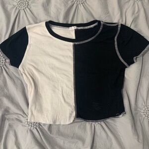 Garage Two tone Crop Tshirt